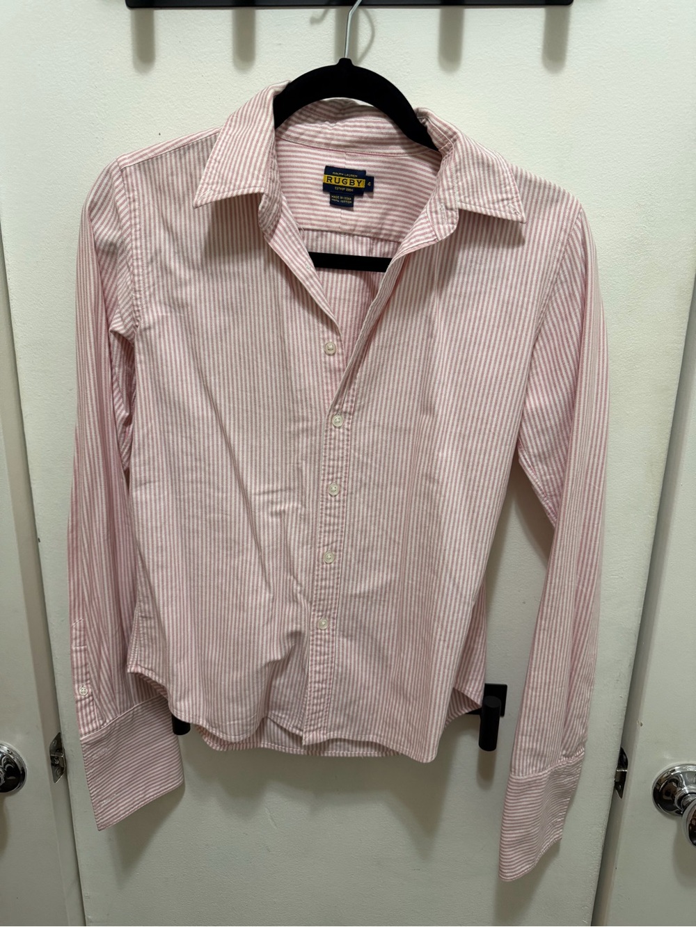 Ralph Lauren Pink and White Striped Dress Shirt